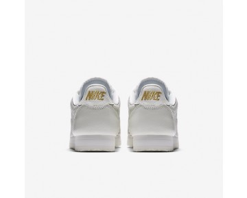 Chaussure Nike Cortez Classic Premium Qs Pour Femme Lifestyle Blanc Sommet/Or Métallique/Blanc Sommet_NO. AA1436-100