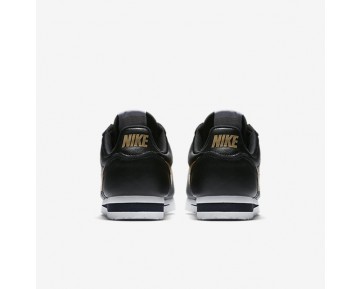 Chaussure Nike Classic Cortez Pour Femme Lifestyle Noir/Blanc/Or Métallique_NO. 807471-012