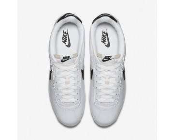 Chaussure Nike Classic Cortez Premium Pour Femme Lifestyle Blanc/Noir_NO. 807480-101