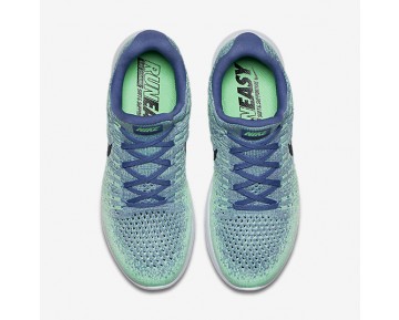 Chaussure Nike Lunarepic Low Flyknit 2 Pour Femme Running Bleu Lune/Vert Vapeur/Vert Phosphorescent/Obsidienne Foncée_NO. 863780-403