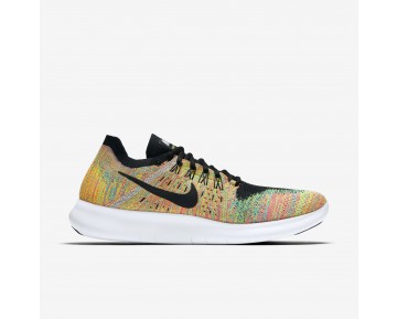 Chaussure Nike Free Rn Flyknit 2017 Pour Homme Running Multicolore/Bleu Lagon/Rouge Cocktail/Noir_NO. 880843-005