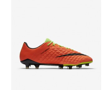 Chaussure Nike Hypervenom Phantom 3 Fg Pour Homme Football Vert Électrique/Hyper Orange/Volt/Noir_NO. 852567-308