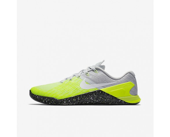 Chaussure Nike Metcon 3 Pour Homme Fitness Et Training Platine Pur/Volt/Vert Ombre/Noir_NO. 852928-006