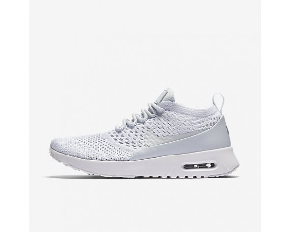 Chaussure Nike Air Max Thea Ultra Flyknit Pour Femme Lifestyle Platine Pur/Blanc/Gris Loup/Platine Pur_NO. 881175-002