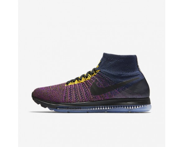 Chaussure Nike Lab Air Zoom All Out Flyknit Pour Homme Running Bleu Marine Collège/Mauve Vif/Flak Olive/Noir_NO. 881679-400