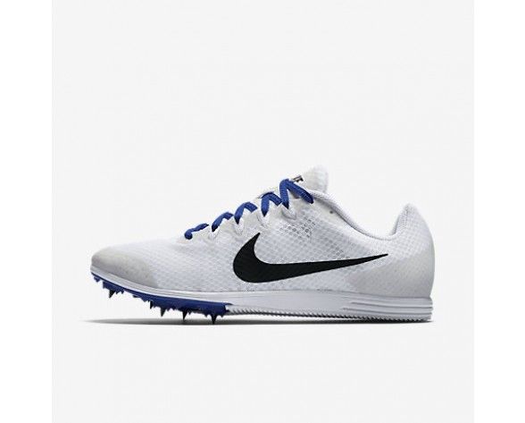 Chaussure Nike Zoom Rival D 9 Pour Homme Running Blanc/Bleu Coureur/Noir_NO. 806556-100