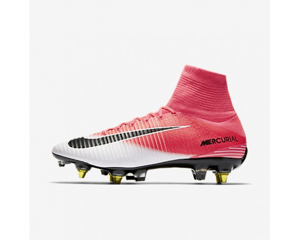 Chaussure Nike Mercurial Superfly V Dynamic Fit Sg-Pro Anti-Clog Pour Homme Football Rose Coureur/Blanc/Noir_NO. 889286-601