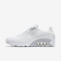 Chaussure Nike Air Max 90 Ultra 2.0 Flyknit Pour Homme Lifestyle Blanc/Platine Pur/Blanc/Blanc_NO. 875943-101