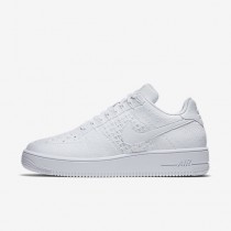 Chaussure Nike Air Force 1 Flyknit Low Pour Homme Lifestyle Blanc/Blanc/Blanc_NO. 817419-101