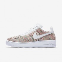 Chaussure Nike Air Force 1 Flyknit Low Pour Homme Lifestyle Jaune Strike/Cramoisi Brillant/Blanc/Blanc_NO. 817419-701