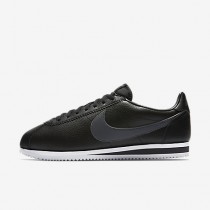 Chaussure Nike Classic Cortez Leather Pour Homme Lifestyle Noir/Blanc/Gris Foncé_NO. 749571-011