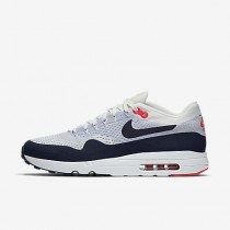 Chaussure Nike Air Max 1 Ultra 2.0 Flyknit Pour Homme Lifestyle Voile/Gris Loup/Rouge Université/Obsidienne_NO. 875942-100