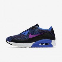 Chaussure Nike Air Max 90 Ultra 2.0 Flyknit Pncl Pour Femme Lifestyle Bleu Coureur/Hyper Violet_NO. 889694-401