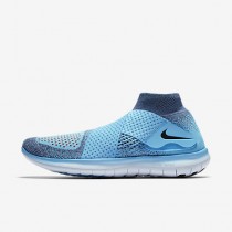 Chaussure Nike Free Rn Motion Flyknit 2017 Pour Femme Running Bleu Chlorine/Violet Poudre Sombre/Rose Coureur/Noir_NO. 880846-400