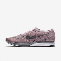 Chaussure Nike Flyknit Racer Pour Femme Running Rose Perle/Melon Brillant/Gris Loup/Gris Froid_NO. 526628-604