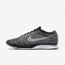 Chaussure Nike Flyknit Racer Pour Femme Running Noir/Blanc_NO. 526628-012