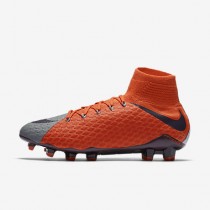 Chaussure Nike Hypervenom Phatal 3 Df Fg Pour Femme Football Gris Froid/Orange Max/Violet Dynastie_NO. 881546-058