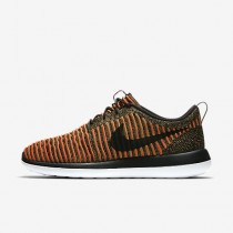 Chaussure Nike Roshe Two Flyknit Pour Homme Lifestyle Noir/Blanc/Orange Max/Noir_NO. 844833-009