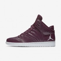 Chaussure Nike Jordan 1 Flight 4 Pour Homme Lifestyle Bordeaux Nuit/Platine Pur_NO. 820135-600