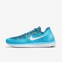 Chaussure Nike Free Rn Flyknit 2017 Pour Homme Running Bleu Lagon/Bleu Légende/Bleu Polarisé/Platine Pur_NO. 880843-400