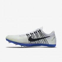 Chaussure Nike Zoom Victory 2 Pour Homme Running Blanc/Bleu Coureur/Noir_NO. 555365-100