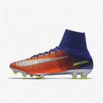 Chaussure Nike Mercurial Superfly V Fg Pour Homme Football Bleu Royal Profond/Cramoisi Total/Zeste D'Agrumes/Chrome_NO. 831940-408