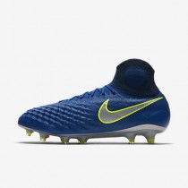 Chaussure Nike Magista Obra Ii Fg Pour Homme Football Bleu Royal Profond/Cramoisi Total/Zeste D'Agrumes/Chrome_NO. 844595-409