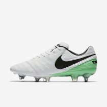 Chaussure Nike Tiempo Legend Vi Sg-Pro Pour Homme Football Blanc/Vert Electro/Noir_NO. 819680-103