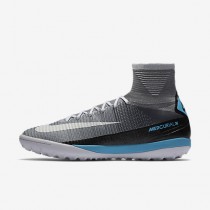 Chaussure Nike Mercurialx Proximo Ii Tf Pour Homme Football Gris Loup/Platine Pur/Bleu Laser/Blanc_NO. 831977-010