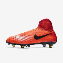 Chaussure Nike Magista Obra Sg-Pro Anti Clog Traction Pour Homme Football Cramoisi Total/Rouge Université/Mangue Brillant/Noir_NO. 869482-806