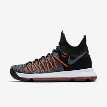 Chaussure Nike Zoom Kd 9 Elite Pour Homme Basketball Noir/Gris Foncé/Hyper Orange/Blanc_NO. 878637-010
