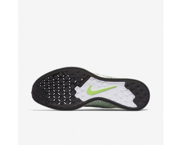 Chaussure Nike Flyknit Racer Pour Homme Lifestyle Blanc/Vert Ombre/Gris Loup/Gris Froid_NO. 526628-103