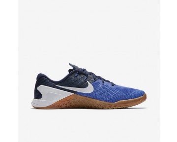 Chaussure Nike Metcon 3 Pour Homme Fitness Et Training Bleu Souverain/Bleu Binaire/Gomme Marron/Blanc_NO. 852928-400
