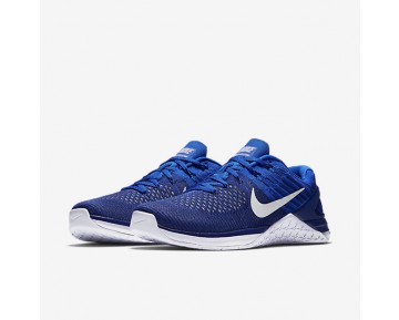 Chaussure Nike Metcon Dsx Flyknit Pour Homme Fitness Et Training Bleu Royal Profond/Bleu Coureur/Blanc_NO. 852930-402