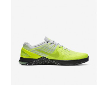 Chaussure Nike Metcon Dsx Flyknit Pour Homme Fitness Et Training Volt/Platine Pur/Noir/Vert Ombre_NO. 852930-701