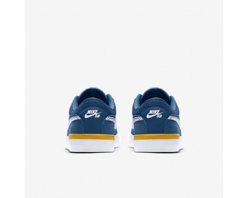 Chaussure Nike Sb Koston Hypervulc Pour Homme Skateboard Bleu Industriel/Or Université/Blanc_NO. 844447-417