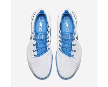 Chaussure Nike Court Air Zoom Ultra React Pour Homme Tennis Blanc/Bleu Photo Clair/Noir_NO. 859719-100