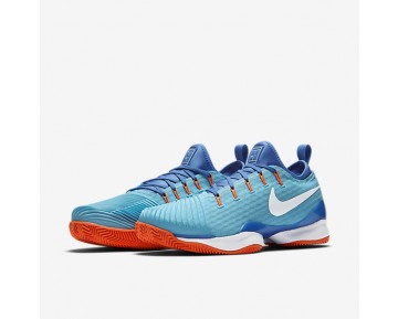 Chaussure Nike Court Air Zoom Ultra React Clay Pour Homme Tennis Bleu Polarisé/Bleu Moyen/Hyper Orange/Blanc_NO. 881091-400