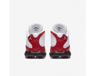 Chaussure Nike Air Jordan 13 Pour Homme Golf Blanc/Rouge Université/Blanc/Rouge Université_NO. 917719-101
