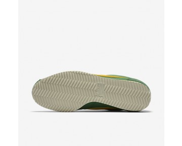 Chaussure Nike Classic Cortez Nylon Premium Pour Femme Lifestyle Vert Classique/Voile/Jaune Ocre_NO. 882258-301