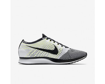Chaussure Nike Flyknit Racer Pour Femme Lifestyle Noir/Blanc/Blanc_NO. 526628-011