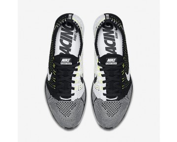Chaussure Nike Flyknit Racer Pour Femme Lifestyle Noir/Blanc/Blanc_NO. 526628-011