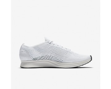 Chaussure Nike Flyknit Racer Pour Femme Lifestyle Blanc/Voile/Platine Pur/Blanc_NO. 526628-100