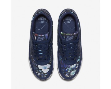 Chaussure Nike Air Max 90 Se Pour Femme Lifestyle Bleu Binaire/Bleu Lune/Blanc Sommet/Bleu Binaire_NO. 881105-400