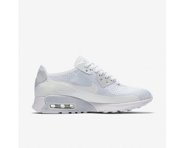 Chaussure Nike Air Max 90 Ultra 2.0 Flyknit Pour Femme Lifestyle Blanc/Platine Pur/Blanc_NO. 881109-104
