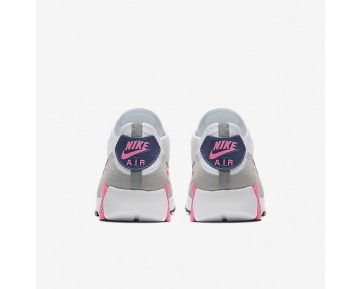 Chaussure Nike Air Max 90 Ultra 2.0 Flyknit Pour Femme Lifestyle Blanc/Rose Laser/Noir/Harmonie_NO. 881109-101