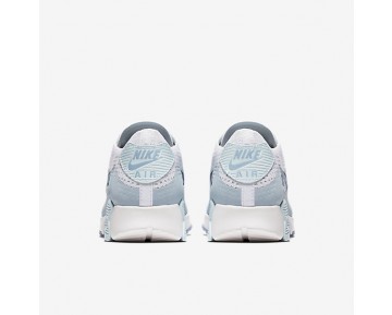 Chaussure Nike Air Max 90 Ultra 2.0 Flyknit Pour Femme Lifestyle Blanc/Bleu Glacier/Bleu Toile/Bleu Arsenal Clair_NO. 881109-105