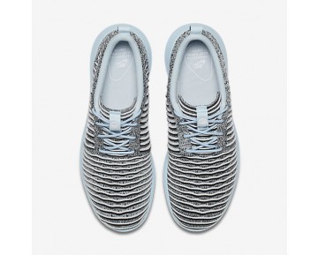 Chaussure Nike Roshe Two Flyknit Pour Femme Lifestyle Bleu Glacier/Noir/Blanc_NO. 844929-402