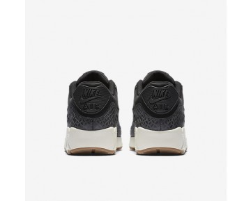 Chaussure Nike Air Max 90 Premium Pour Femme Lifestyle Noir/Voile/Gomme Marron/Noir_NO. 443817-010