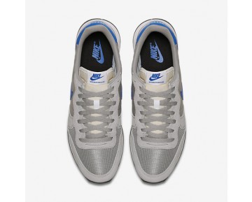 Chaussure Nike Internationalist Pour Homme Lifestyle Argent Mat/Voile/Noir/Bleu Étincelle_NO. 828041-004